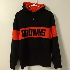 Never worn black and orange Browns hoodie